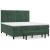 Pat box spring cu saltea, verde închis, 180x200 cm, catifea GartenMobel Dekor