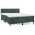 Pat box spring cu saltea, verde închis, 140x190 cm, catifea GartenMobel Dekor