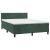 Pat box spring cu saltea, verde închis, 140x200 cm, catifea GartenMobel Dekor