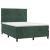 Pat box spring cu saltea, verde închis, 140x190 cm, catifea GartenMobel Dekor