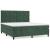 Pat box spring cu saltea, verde închis, 180x200 cm, catifea GartenMobel Dekor