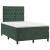 Pat box spring cu saltea, verde închis, 120x190 cm, catifea GartenMobel Dekor
