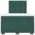 Pat box spring cu saltea, verde închis, 120x190 cm, catifea GartenMobel Dekor