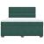 Pat box spring cu saltea, verde închis, 180x200 cm, catifea GartenMobel Dekor