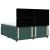 Pat box spring cu saltea, verde închis, 200x200 cm, catifea GartenMobel Dekor
