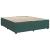 Pat box spring cu saltea, verde închis, 200x200 cm, catifea GartenMobel Dekor