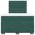 Pat box spring cu saltea, verde închis, 120x190 cm, catifea GartenMobel Dekor
