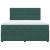 Pat box spring cu saltea, verde închis, 180x200 cm, catifea GartenMobel Dekor