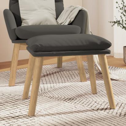 Taburet, gri închis, 45x29,5x35 cm, catifea GartenMobel Dekor