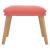 Taburet, roz, 45x29,5x35 cm, catifea GartenMobel Dekor