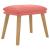 Taburet, roz, 45x29,5x35 cm, catifea GartenMobel Dekor