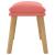 Taburet, roz, 45x29,5x35 cm, catifea GartenMobel Dekor