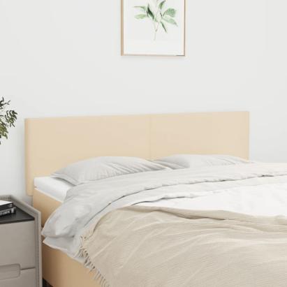 Tăblii de pat, 2 buc., crem, 72x5x78/88 cm, textil GartenMobel Dekor