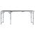 Masă de camping pliabilă, gri, 180 x 60 cm, aluminiu GartenMobel Dekor