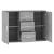 Dulap, gri sonoma, 91x29,5x65 cm, lemn compozit GartenMobel Dekor