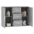 Dulap, gri sonoma, 91x29,5x65 cm, lemn compozit GartenMobel Dekor