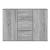 Dulap, gri sonoma, 91x29,5x65 cm, lemn compozit GartenMobel Dekor