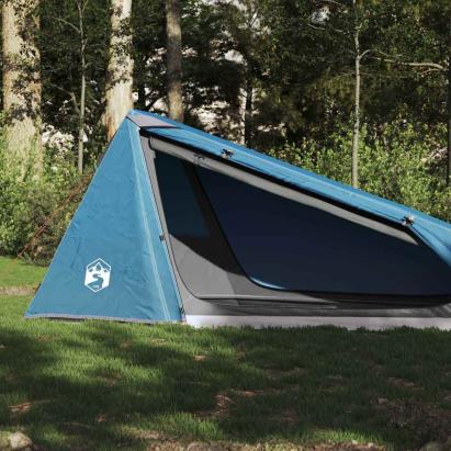 Cort de camping tunel pentru 1 persoană, albastru, impermeabil GartenMobel Dekor