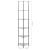 Raft cu 6 niveluri transparent, 30x30x160 cm, sticlă securizată GartenMobel Dekor