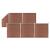 Set panouri gard, 5 pătrate + 1 oblic, maro, 965 x 186 cm, WPC GartenMobel Dekor