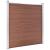Set panouri gard, 7 pătrate + 1 oblic, maro, 1311x186 cm, WPC GartenMobel Dekor