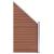Set panouri gard, 7 pătrate + 1 oblic, maro, 1311x186 cm, WPC GartenMobel Dekor