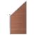 Set panouri gard, 8 pătrate + 1 oblic, maro, 1484x186 cm, WPC GartenMobel Dekor