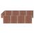 Set panouri gard, 8 pătrate + 1 oblic, maro, 1484x186 cm, WPC GartenMobel Dekor