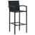 Set mobilier bar de grădină, 5 piese, negru GartenMobel Dekor