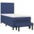 Pat box spring cu saltea, albastru, 80x200 cm, textil GartenMobel Dekor