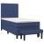Pat box spring cu saltea, albastru, 90x190 cm, textil GartenMobel Dekor