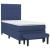 Pat box spring cu saltea, albastru, 90x190 cm, textil GartenMobel Dekor