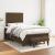 Pat box spring cu saltea, maro închis, 120x200 cm, textil GartenMobel Dekor