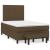 Pat box spring cu saltea, maro închis, 120x200 cm, textil GartenMobel Dekor