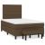 Pat box spring cu saltea, maro închis, 120x200 cm, textil GartenMobel Dekor