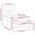 Pat box spring cu saltea, albastru, 90x190 cm, textil GartenMobel Dekor