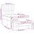 Pat box spring cu saltea, albastru, 90x200 cm, textil GartenMobel Dekor
