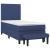 Pat box spring cu saltea, albastru, 100x200 cm, textil GartenMobel Dekor