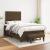 Pat box spring cu saltea, maro închis, 120x200 cm, textil GartenMobel Dekor