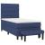 Pat box spring cu saltea, albastru, 80x200 cm, textil GartenMobel Dekor