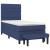 Pat box spring cu saltea, albastru, 90x200 cm, textil GartenMobel Dekor
