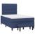Pat box spring cu saltea, albastru, 120x200 cm, textil GartenMobel Dekor