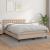 Pat box spring cu saltea, cappuccino, 140x190cm piele ecologică GartenMobel Dekor