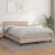 Pat box spring cu saltea, cappuccino, 140x200cm piele ecologică GartenMobel Dekor