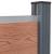 Set panouri pentru gard, maro, 526x186 cm, WPC GartenMobel Dekor