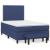Pat box spring cu saltea, albastru, 120x190 cm, material textil GartenMobel Dekor
