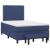 Pat box spring cu saltea, albastru, 120x190 cm, material textil GartenMobel Dekor