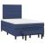 Pat box spring cu saltea, albastru, 120x190 cm, material textil GartenMobel Dekor