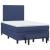 Pat box spring cu saltea, albastru, 120x190 cm, material textil GartenMobel Dekor