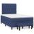 Pat box spring cu saltea, albastru, 120x190 cm, material textil GartenMobel Dekor
